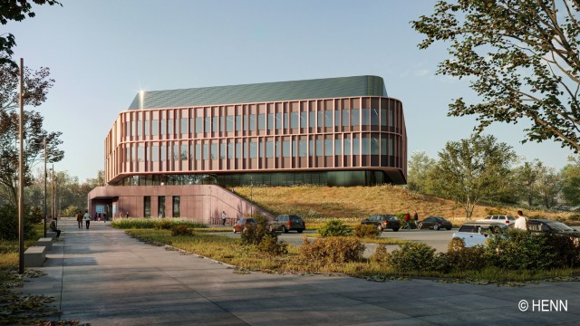 Planned design for the research building 