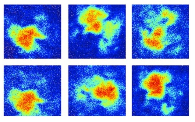 6 square heat maps.